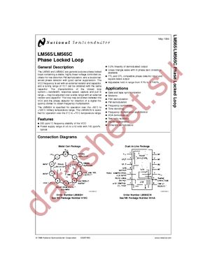 LM565CN/NOPB datasheet  